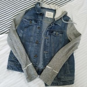 Thread & Supply denim hoodie jacket
